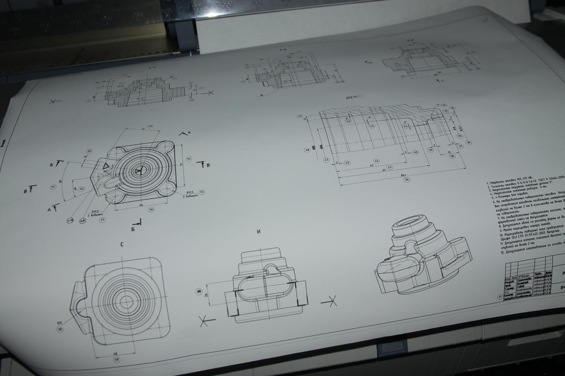 Печать чертежей а1 электросталь
